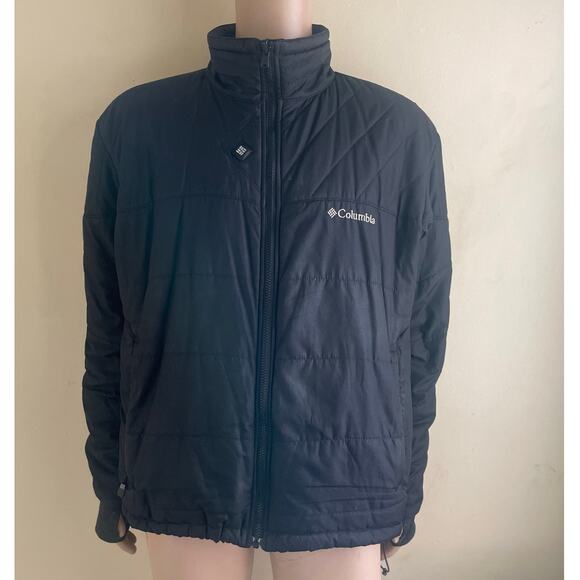 Columbia Omni-Heat Puffer Jacket XL Black Winter Warm Thermal Outdoor Coat - Picture 1 of 7